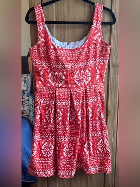 Nine West Summer Cotton Dress with Pockets Size 6